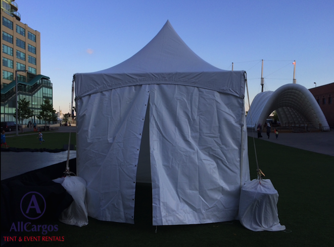 10x10 Frame Tent with Weights Rental Toronto