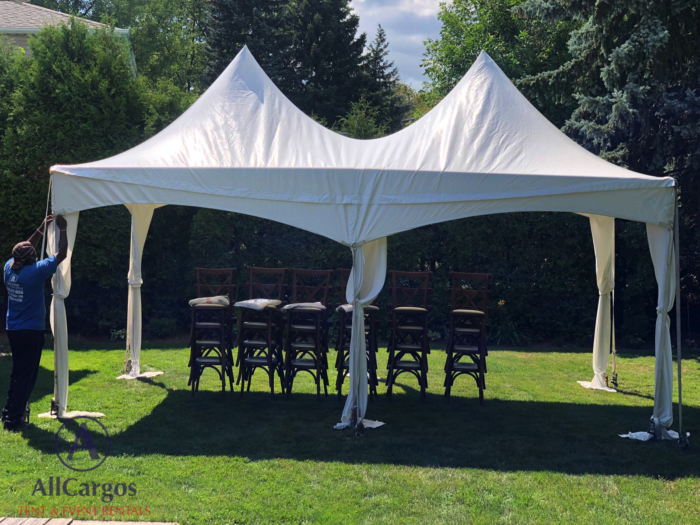 10x20 Frame Tent for Backyard Event Rental Richmond Hill