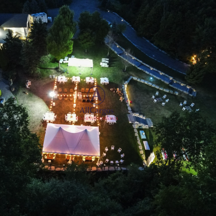 Backyard Wedding Setup with Tent & Lights Rental Scarborough