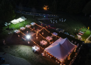 Backyard Wedding Setup with Tent & Lights Rental Whitby