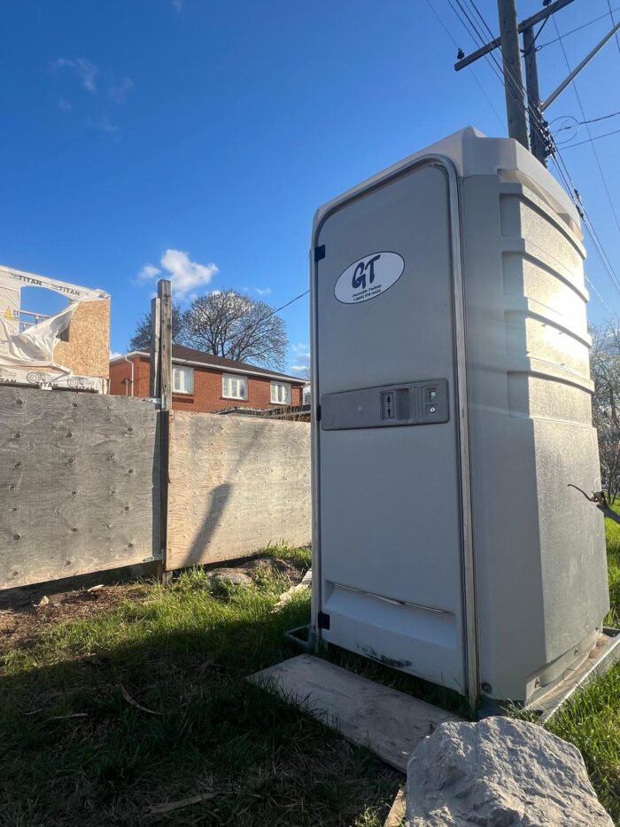 GTA Portable Toilet Rental at Construction Site