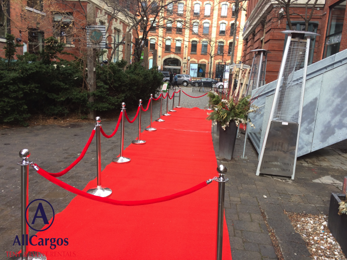 Outdoor Red Carpet & Stanchions at 2nd Floor Events Toronto