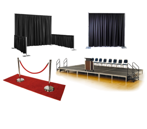 Pipe & Drape, Staging and Show Equipment