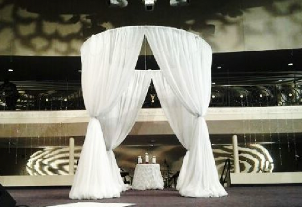 Curved Pipe Drape Backdrop Allcargos Tent Event Rentals Inc