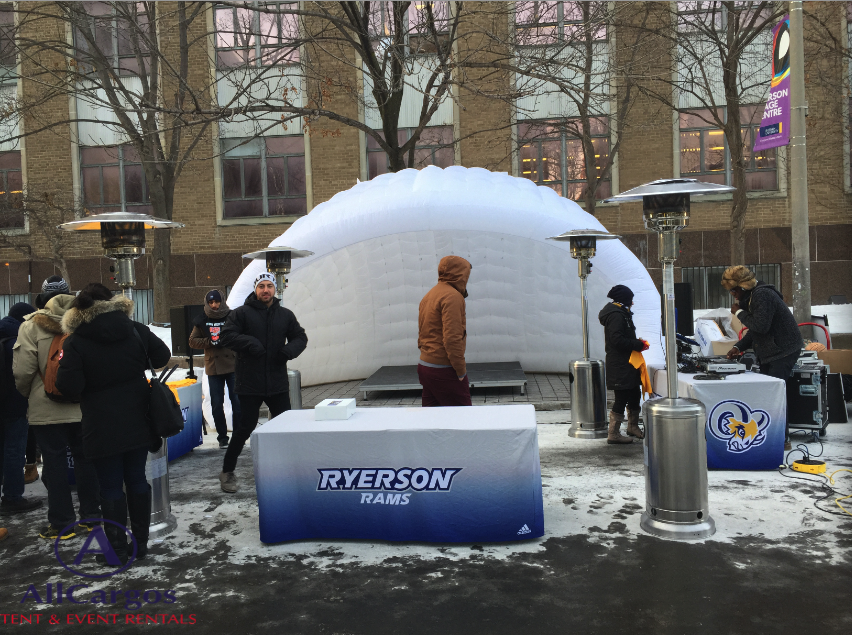 White Inflatable Dome Rental Toronto Ryerson University