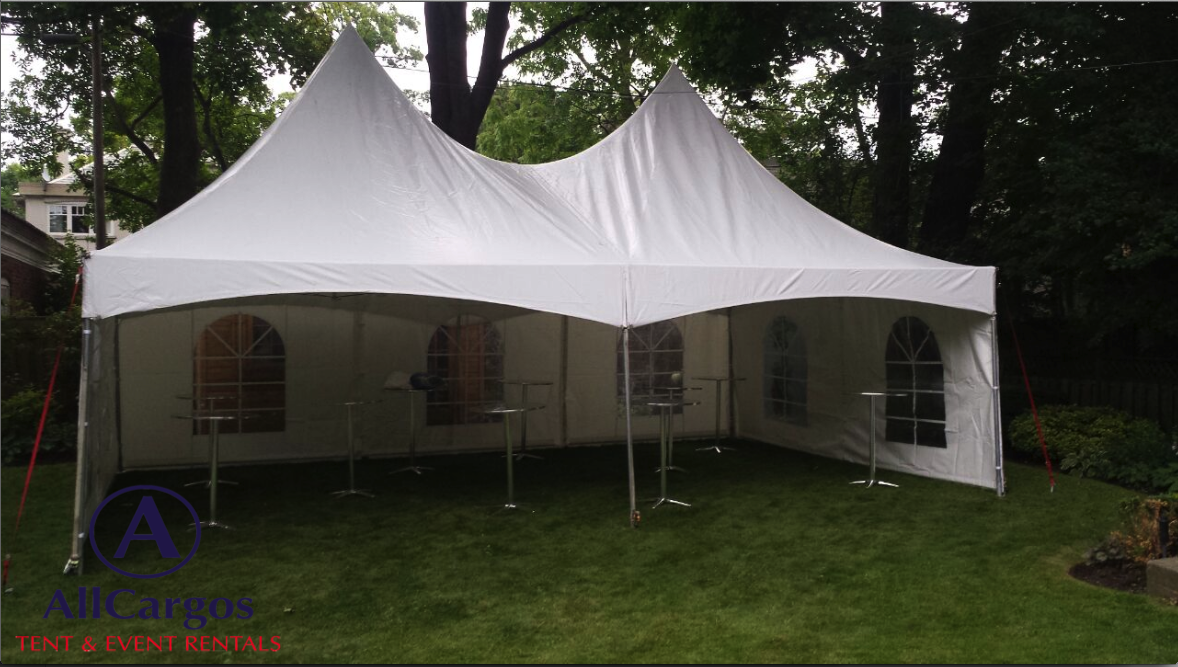 20x30 Frame Tent with Cruiser Tables Rentals Toronto