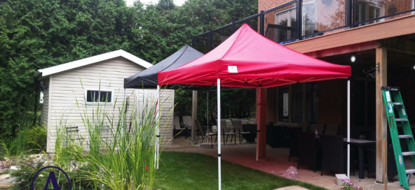 Red & Black Canopy Rental