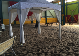 10x10 Wedding Tent Rental on Sand