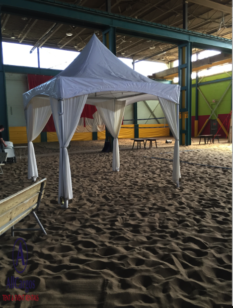 10x10 Wedding Tent Rental on Sand