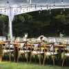 Backyard Wedding String Lights and Tent Rental Toronto Scarborough