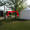10x10 White Canopy Tent Festival Rental