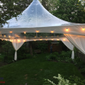 20x20 Clear Top Tent with String Lights 1