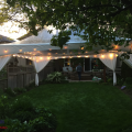20x20 Clear Top Tent with String Lights