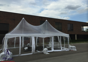 20x30 Clear Top Frame Tent Rental
