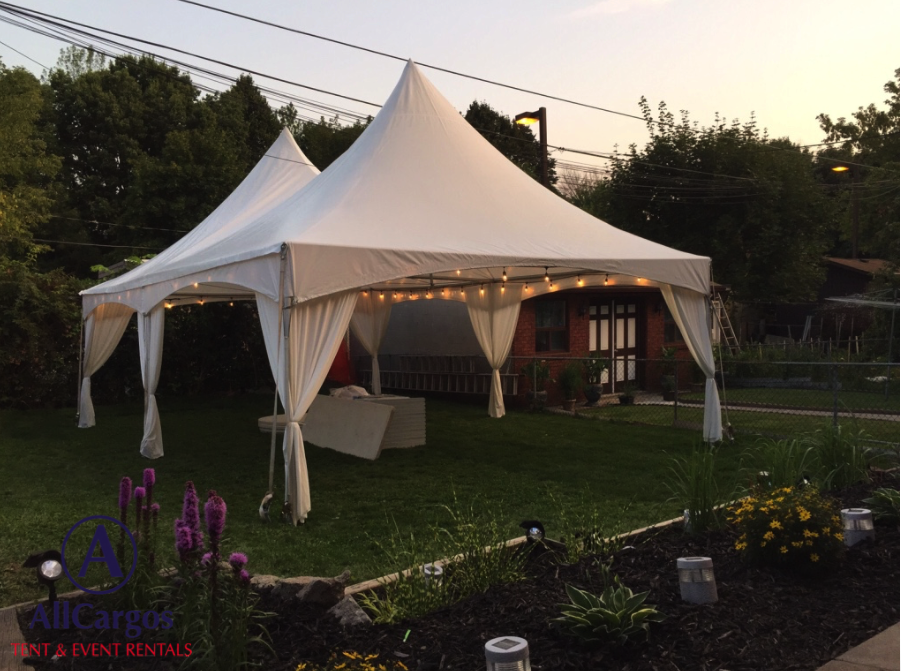 Tent Pole Drape - AllCargos Tent & Event Rentals Inc
