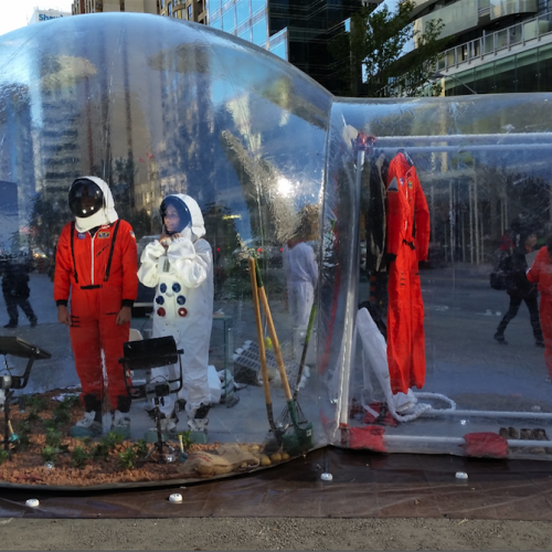 The Martian Movie Promo Inflatable Clear Dome Rental Downtown Toronto