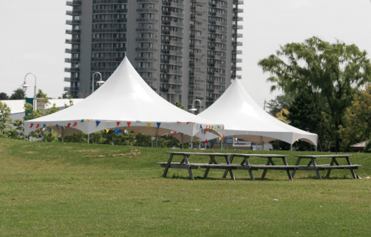 White Hexagon Tent Rental Toronto