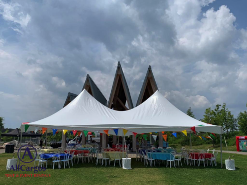 20x40 Frame Tent with Bistro Chairs Rental Toronto