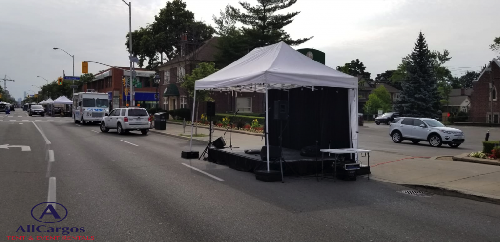 10x15 Canopy with Stage Riser Rental Toronto