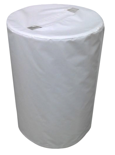 50 Gallon Water Barrel Ballast with White Cover for Rental Toronto