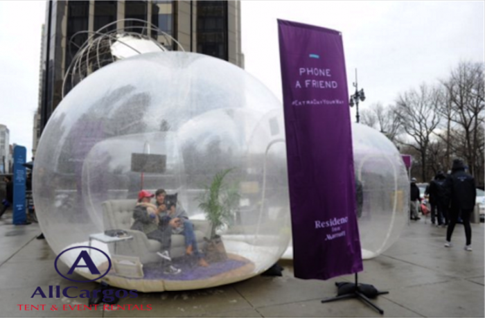 Transparent Bubble Dome Rental at Columbus Circle NY