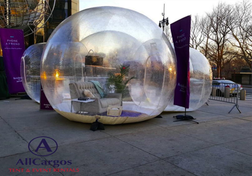 Transparent Bubble Dome Rental at Columbus Circle NY New York