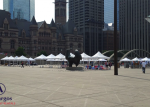 World Refugee Day Install at Nathan Phillips Square