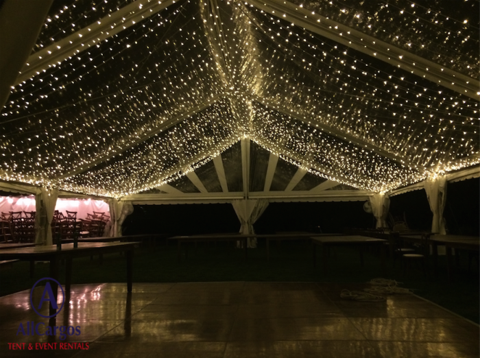 Tent and Wedding String Twinkle Lights Rental