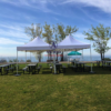 20x20 Canopy Tent with Picnic Tables Rental Toronto
