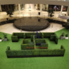 Maze Built Using Boxwood Hedges Rental