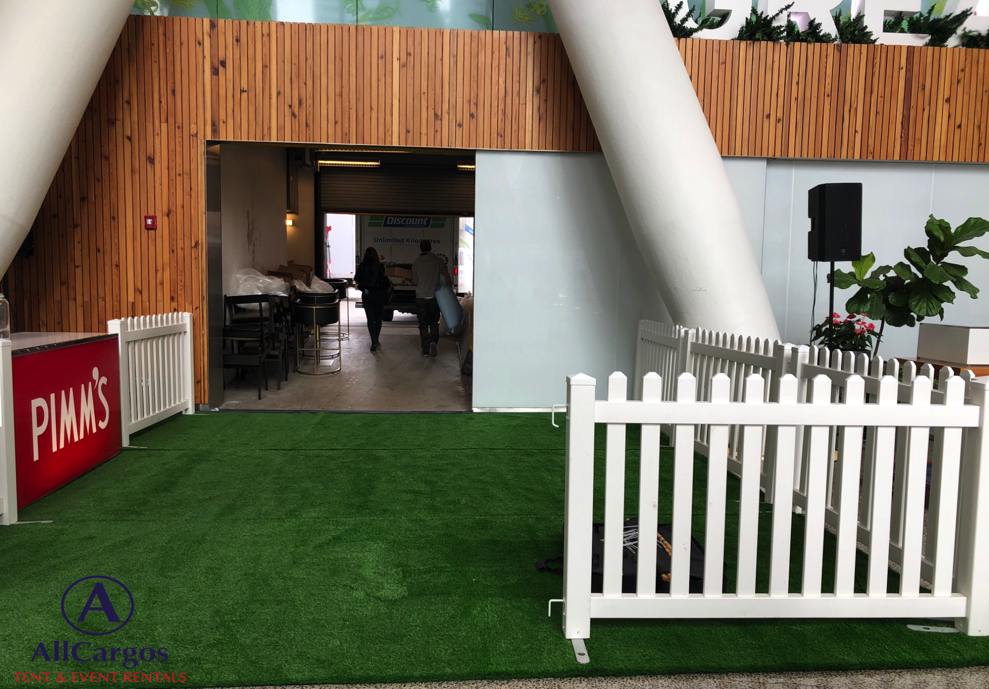 Astroturf and White Picket Fencing Rental Downtown Toronto