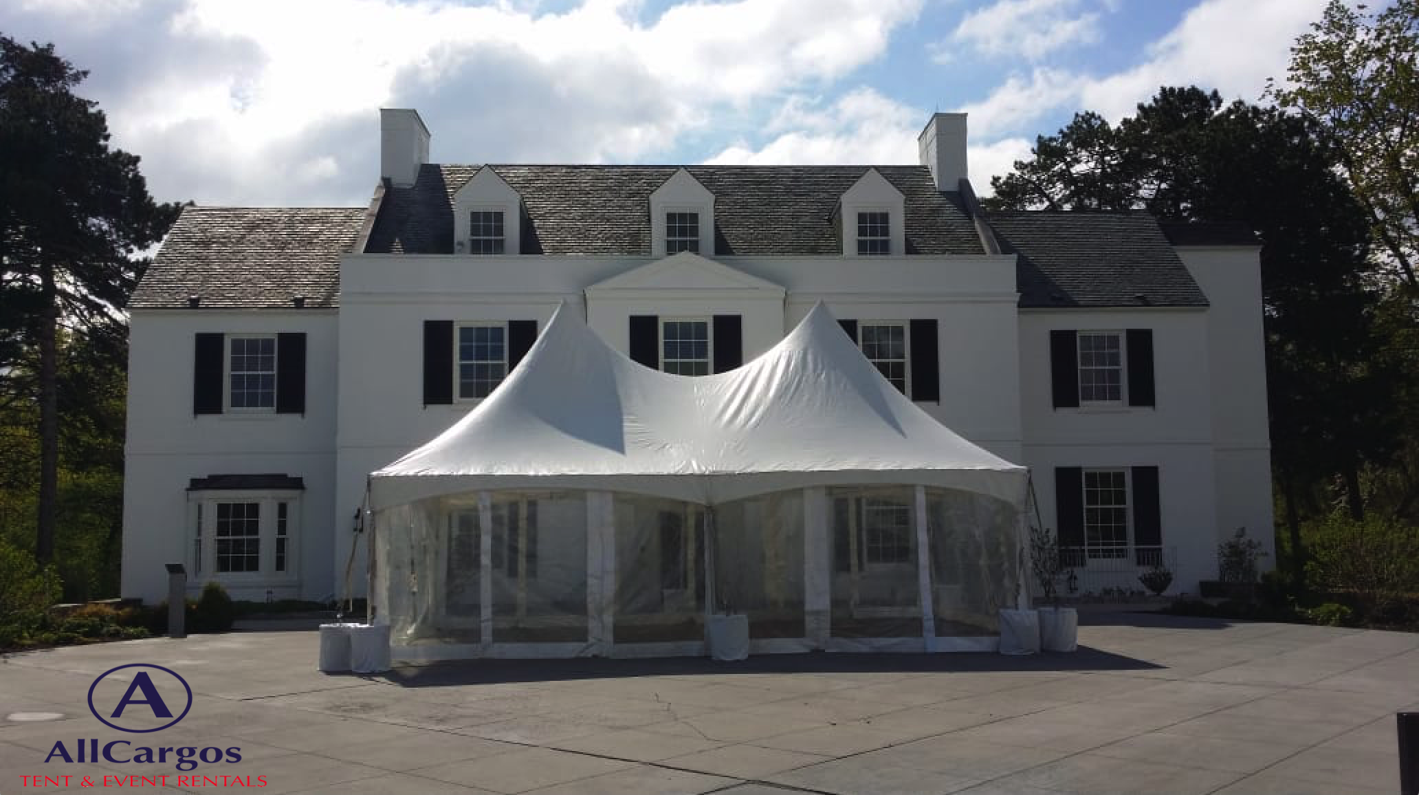 Harding Waterfront Estate Wedding Tent Rental