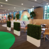 4x4 Hedges with White Planter Rental Toronto