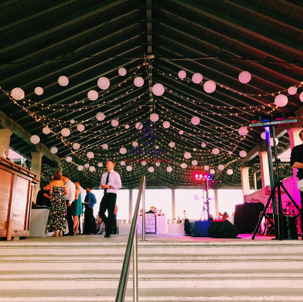 Twinkle Lights & Lanterns Sunnyside Pavilion Toronto AER Tent