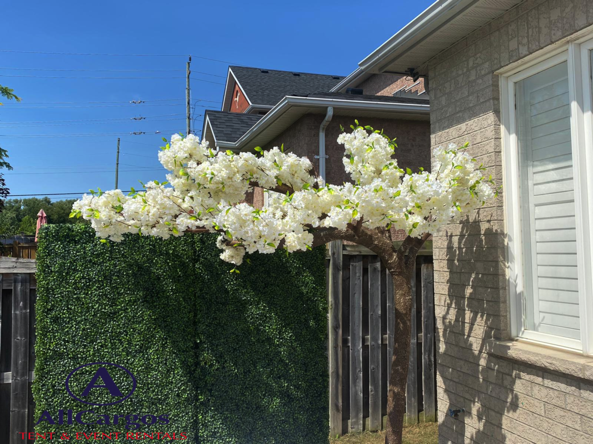Artificial Cherry Blossom Canopy Tree White AER Tent & Event Rentals Inc