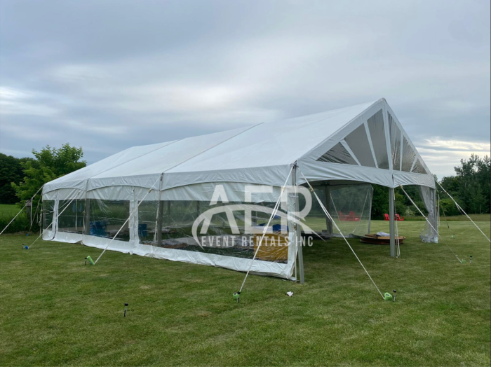 30x45 Clearspan Tent for Acreage Wedding