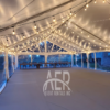 30x60 Clearspan Tent with Lights & Flooring Windermere House Muskoka Rental