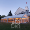 30x60 White Clearspan Tent with Lights & Flooring Windermere House Muskoka Rental