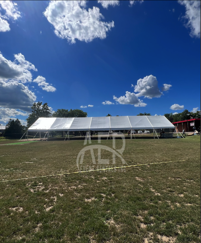 40x105 Clearspan Tent Rental Installation