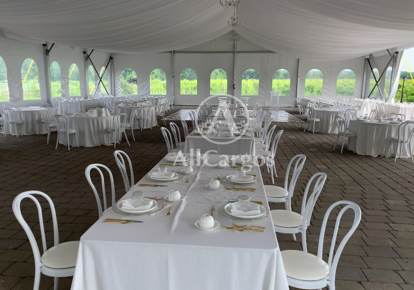 White Bentwood Chairs Rental at Willowspring Event Venue