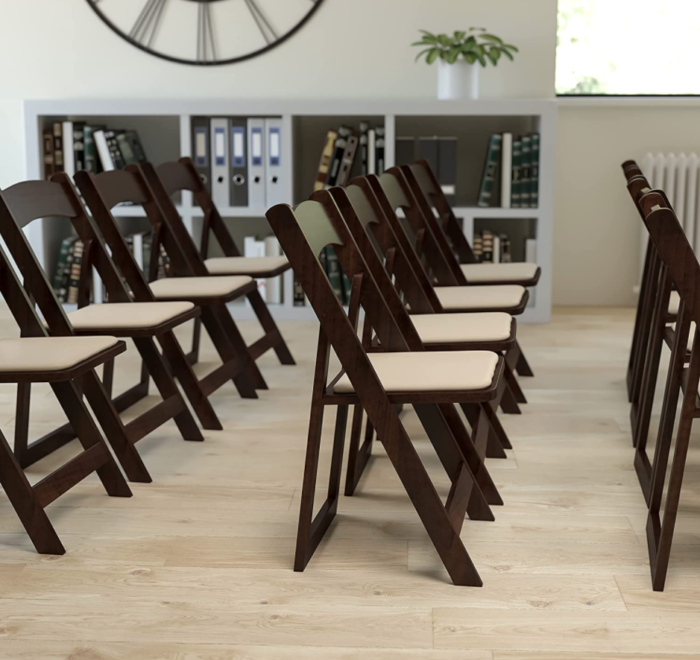 Fruitwood Folding Chairs Rental Toronto