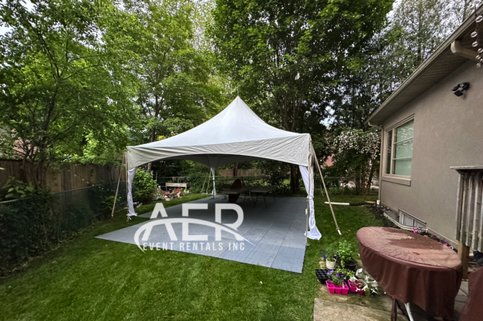 15x20 High Peak Tent Rental for Backyard Event