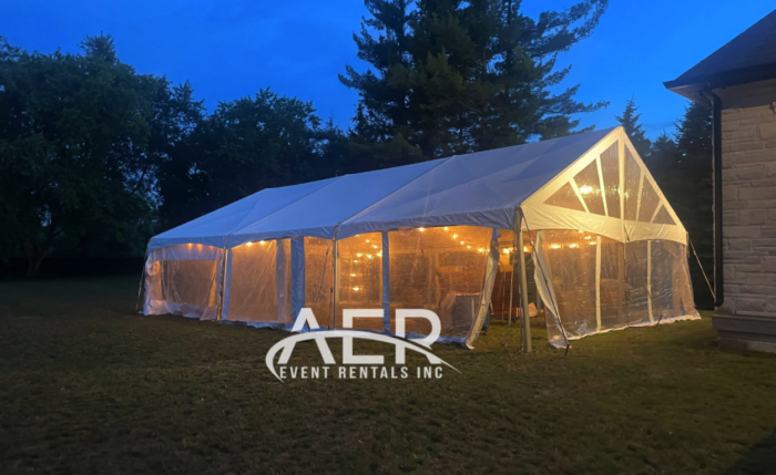 30x45 Tent Rental for Backyard Wedding Event