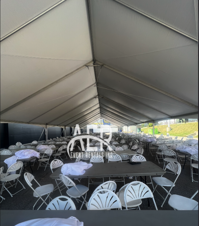 40x120 Tent Installation for a Corporate Event