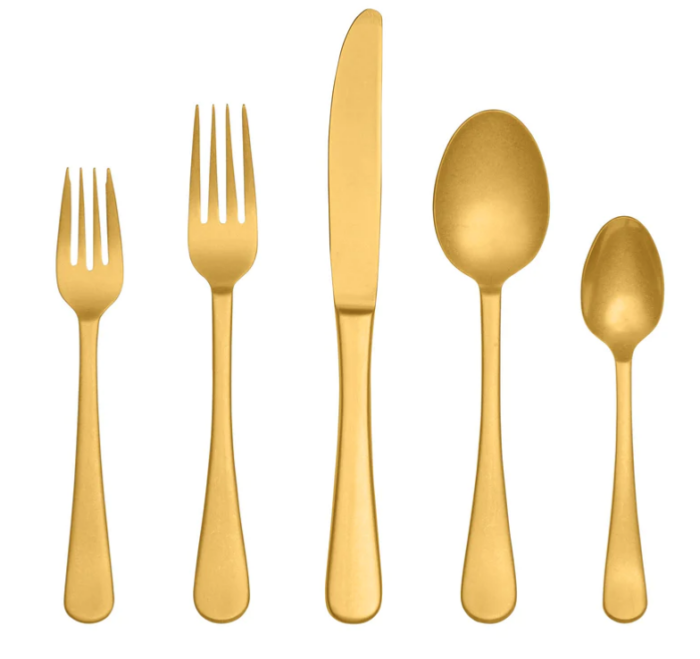 Gold Cutlery for Rent